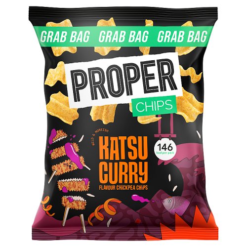 Proper Chips Katsu Curry Chickpea Chips 30g