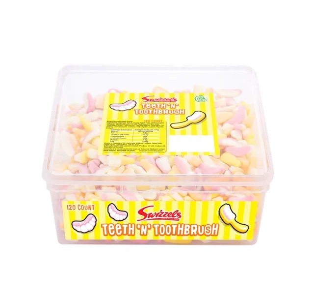 Swizzels Teeth N Toothbrush Tub 120s