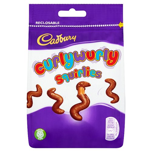(DELIST) Cadbury Curly Wurly Squirlies Large Bag 100g