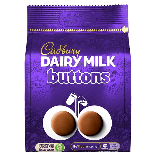 Cadbury Dairy Milk Giant Buttons Large Bag 100g