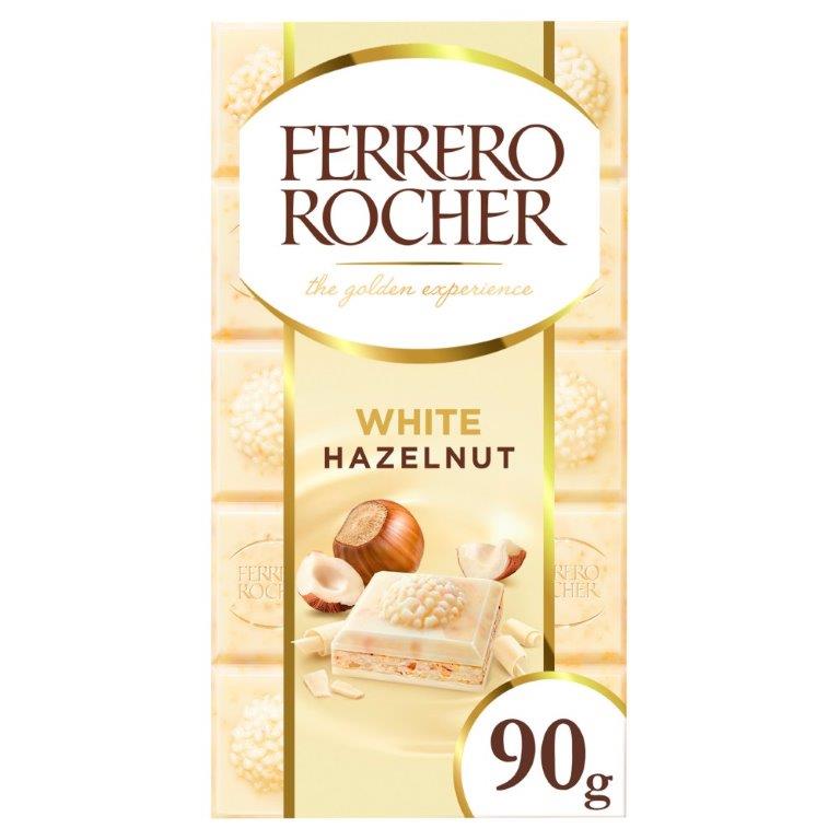 (DELIST)  Fererro Rocher White Chocolate Tablet 90g