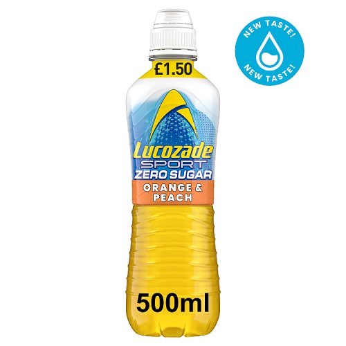 Lucozade Sport Zero Orange & Peach PM £1.50 500ml