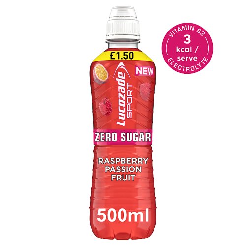 Lucozade Sport Zero Raspberry & Passion Fruit PM £1.50 500ml