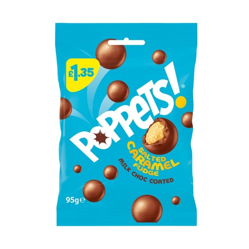Poppets Bag Salted Caramel PM £1.35 95g