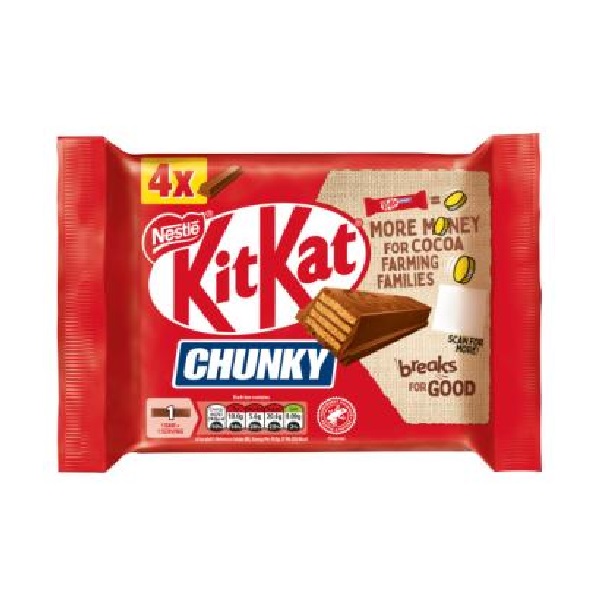 KitKat 4 Finger Chunky Milk 4pk (4 x 40g)