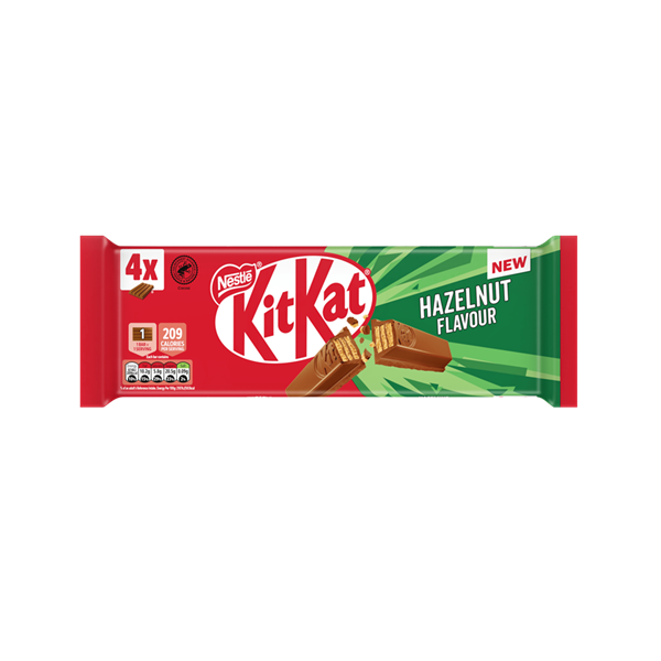 KitKat 4 Finger Hazelnut 4pk (4 x 41.5g)