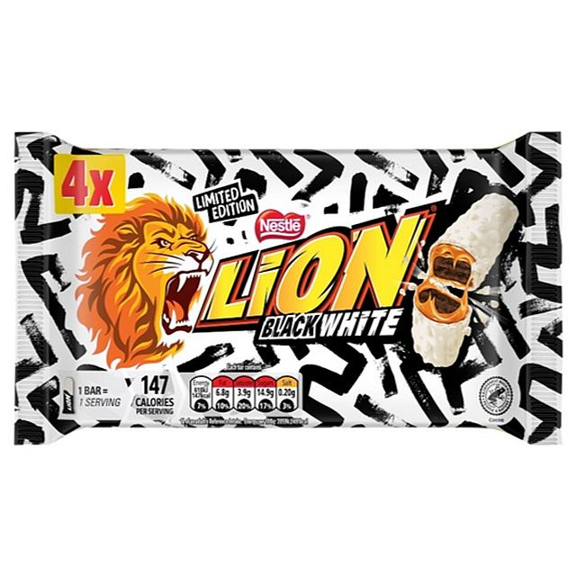 Lion Black White 4pk (4 x 30g) 