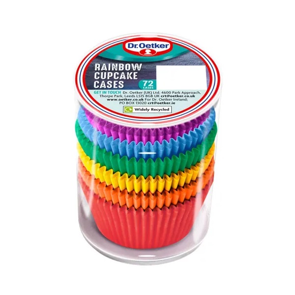 Dr Oetker Rainbow Cupcake Cases 72s
