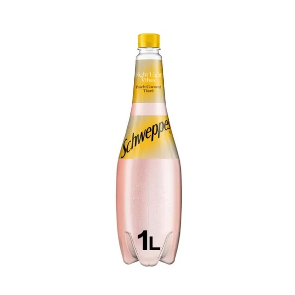 (DELIST) Schweppes Peach Coconut Soda Water 1Ltr