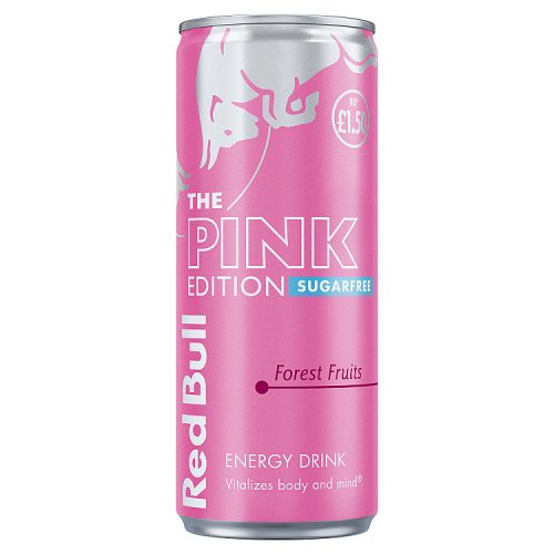 Red Bull Sugar Free Pink PM £1.50 250ml (HS)