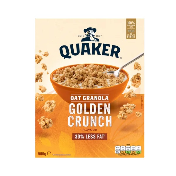 Quaker Oat Golden Crunch Granola 500g