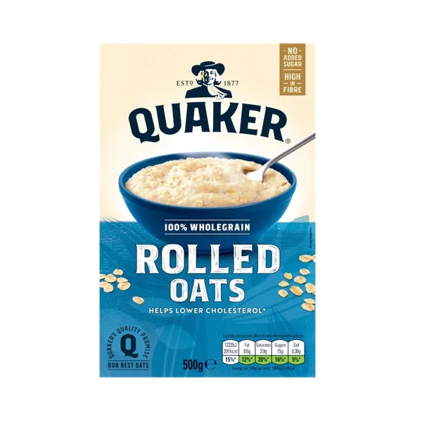 Quaker Rolled Porridge Oats 500g