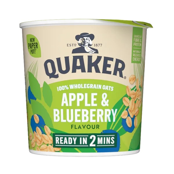 Quaker Oat So Simple Apple & Blueberry Porridge Pot 57g
