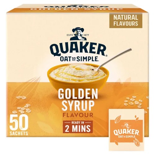 Quaker Oat So Simple Golden Syrup (50 x 36g)