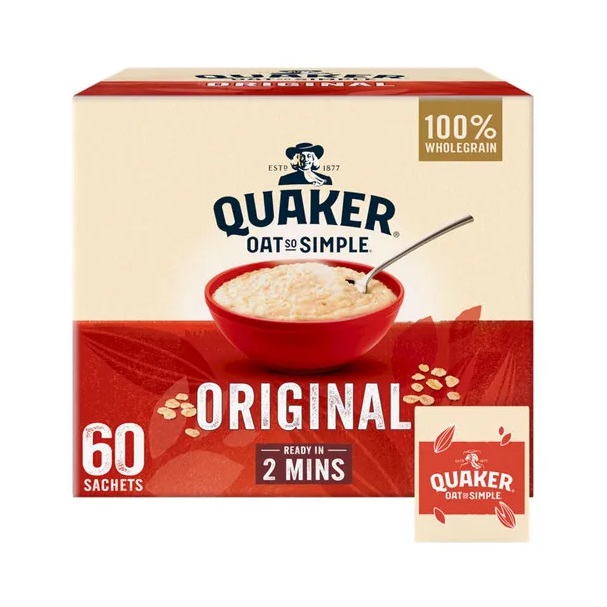 Quaker Oat So Simple Original Sachets (60 x 27g)