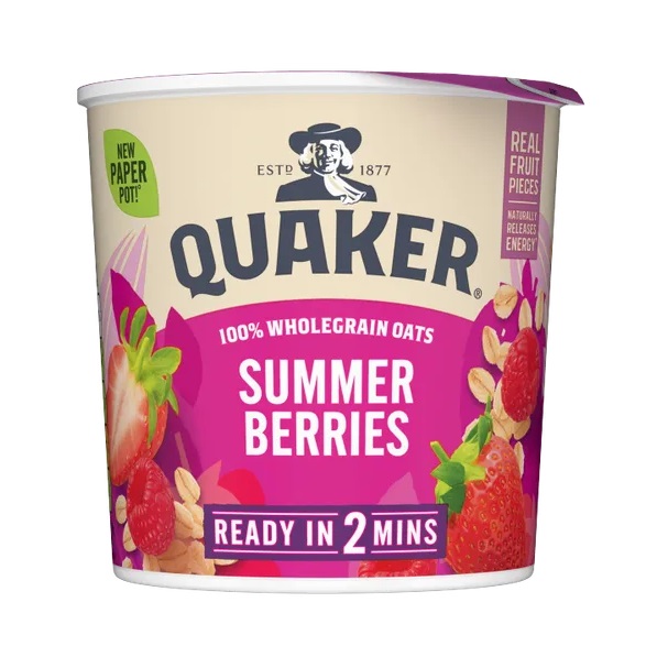Quaker Oat So Simple Summer Berries Porridge Pot 58g