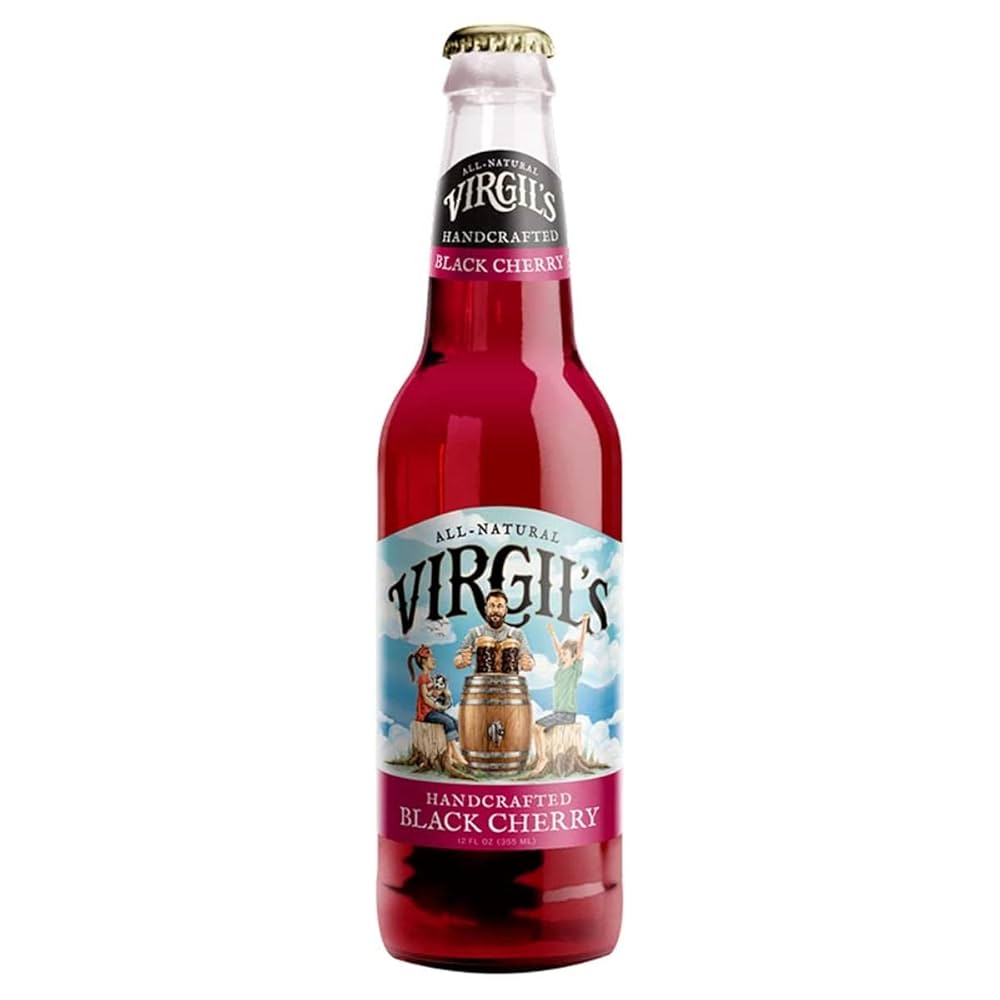 Virgils Black Cherry Soda Bottle 355ml