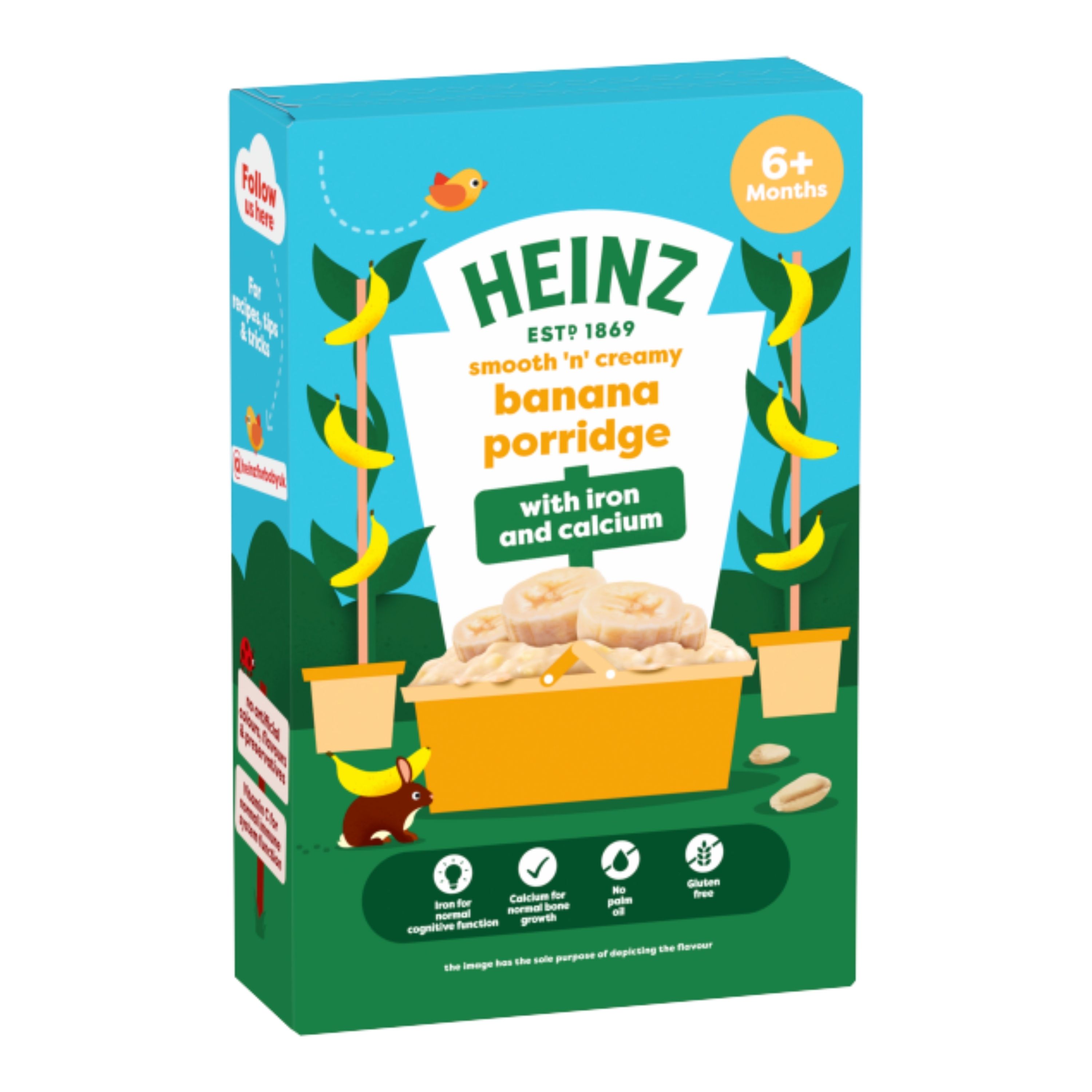 Heinz Cereals Creamy Banana Porridge 6M+ 125g 