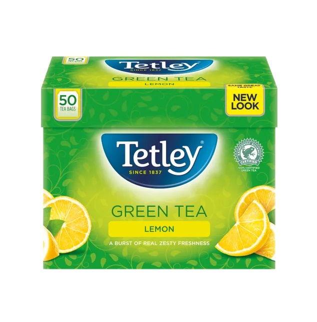 Tetley Green Tea Lemon Tea Bags 50s (HS)
