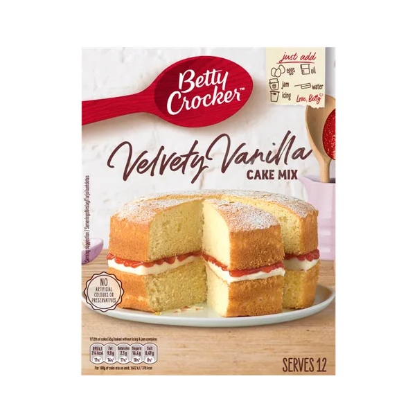 (DELIST) Betty Crocker Velvety Vanilla Cake Mix 425g