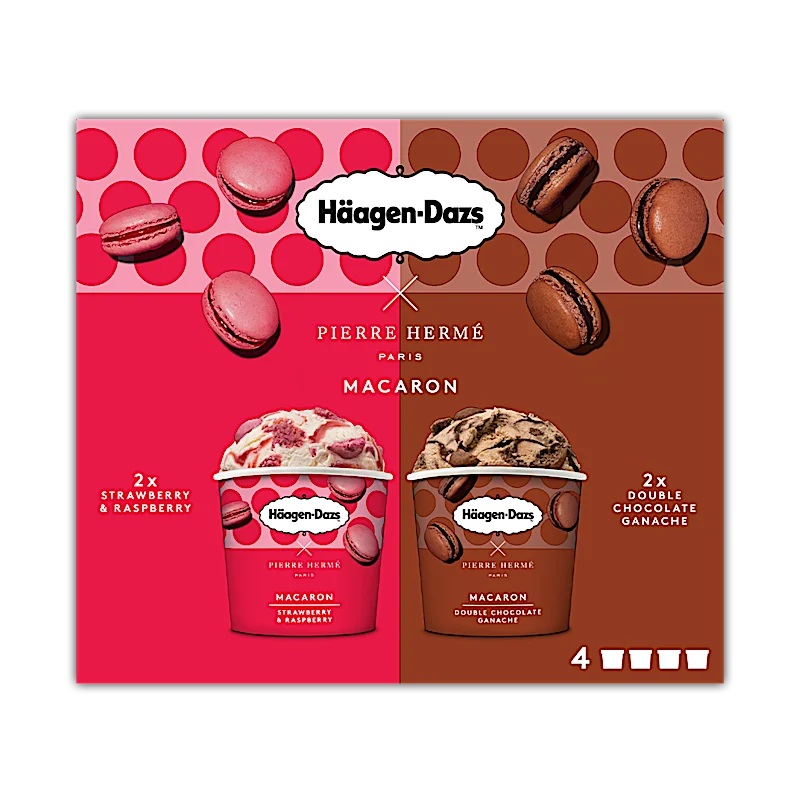 Haagen Dazs Macaron Collection Mini Cup (4 x 95ml)