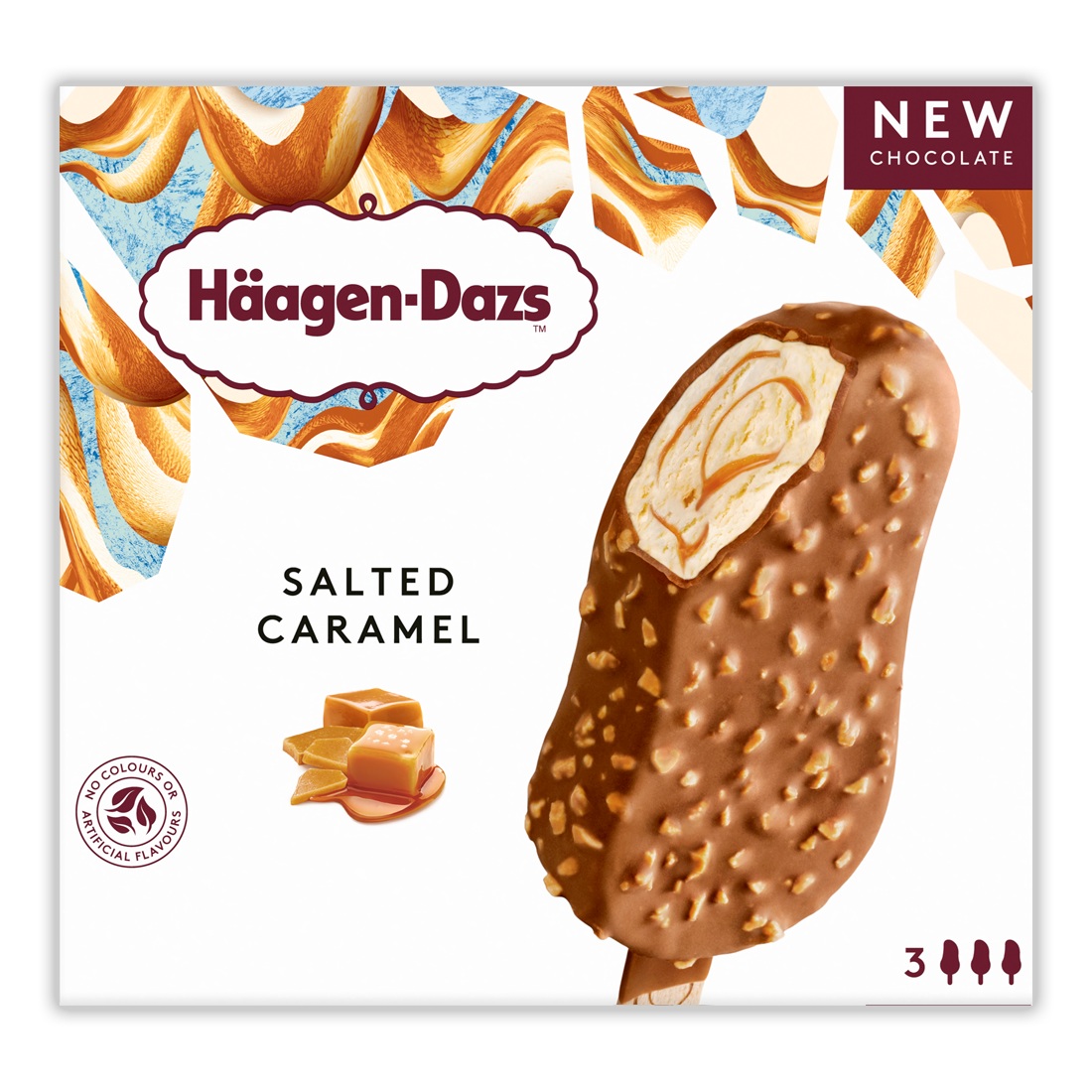Haagen Dazs Salted Caramel Sticks (3 x 80ml)