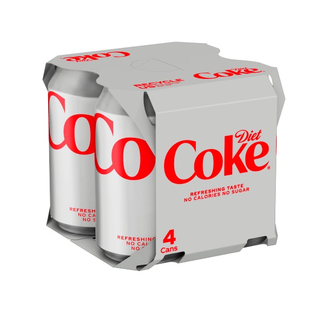 (DELIST) Diet Coke 4pk (4 x 330ml)