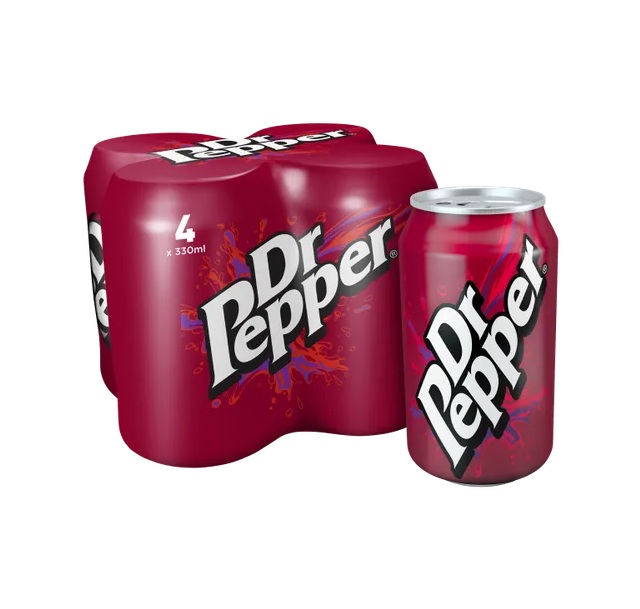 (DELIST) Dr Pepper 4pk (4 x 330ml)