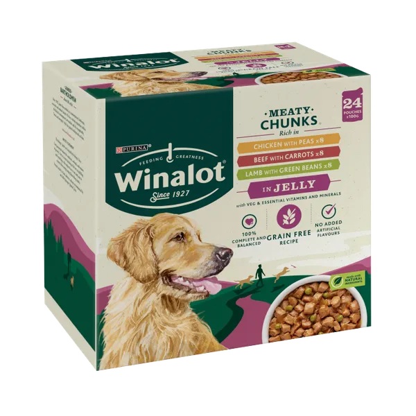 (Delist) Winalot Meaty Chunks Mixed In Jelly (24 x 100g)