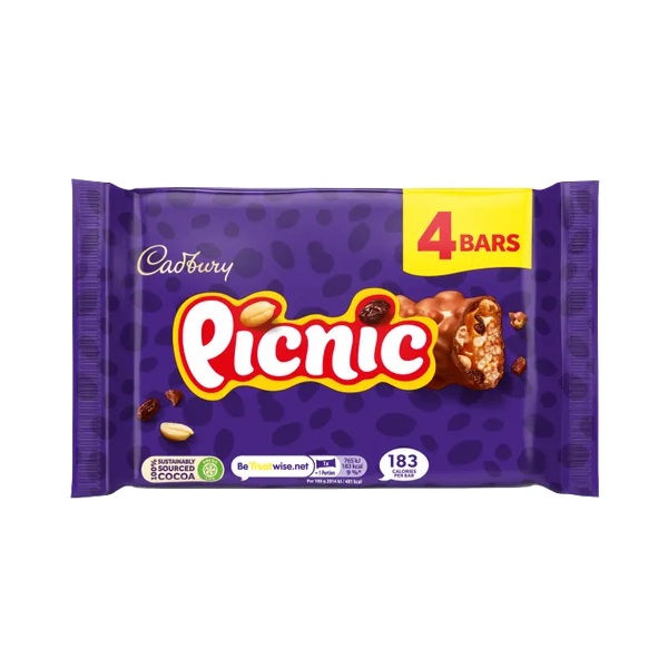 Cadbury Picnic 4pk (4 x 38g) 152g