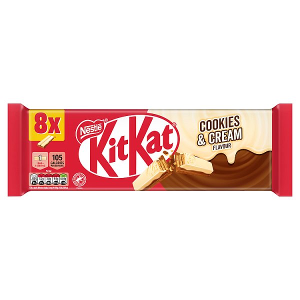 KitKat 2 Finger Cookies & Cream 8pk (8 x 20.7g) (HS)