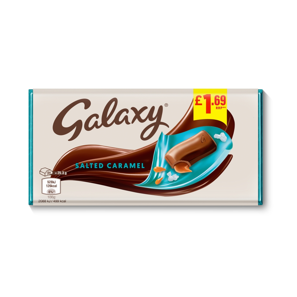Galaxy Block Salted Caramel 135g PM £1.69
