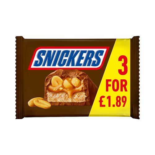 Snickers Snack Size 3pk (3 x 41.7g) PM £1.89