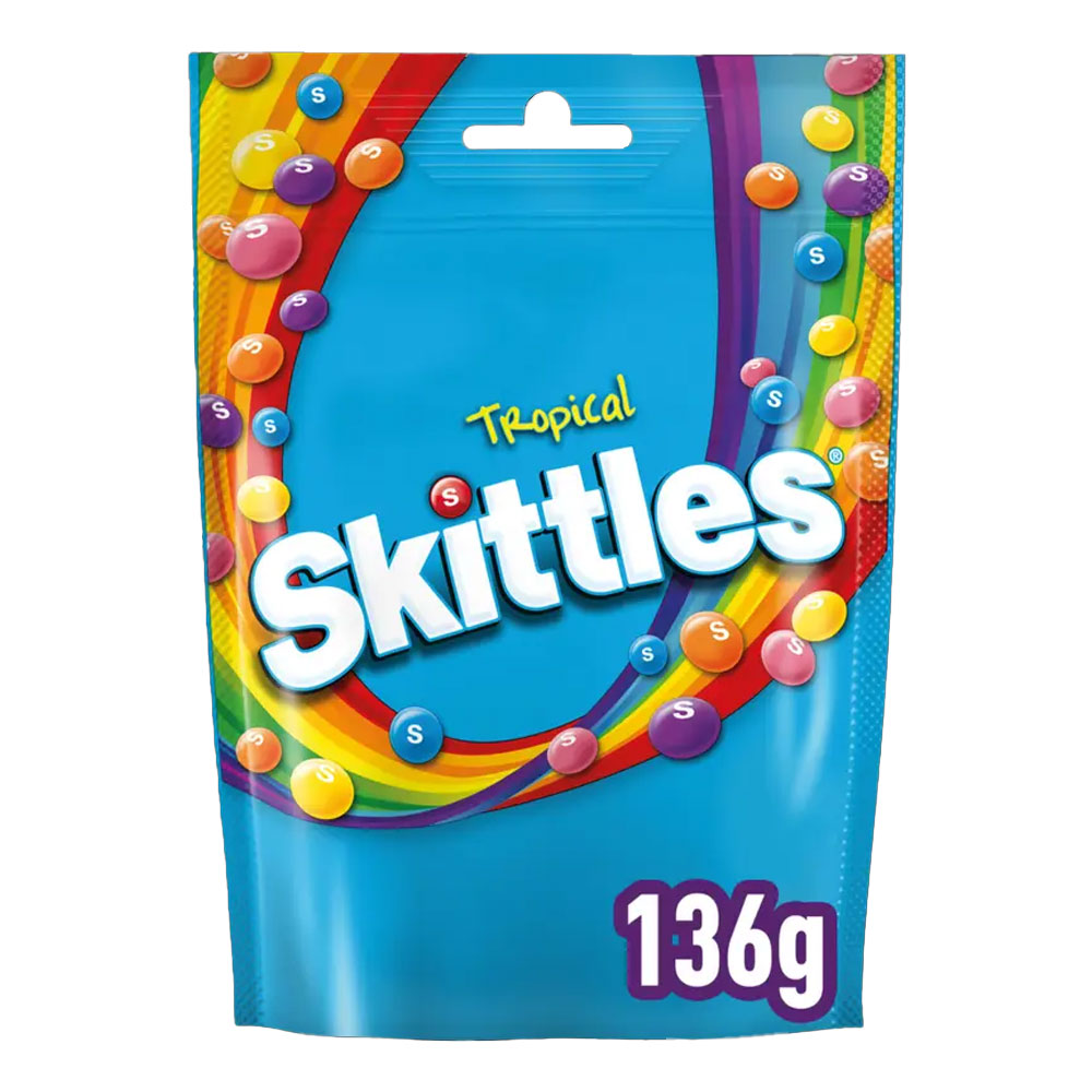 Skittles Pouch Tropical 136g