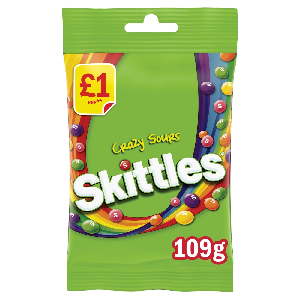 Skittles Crazy Sour PM £1 109g