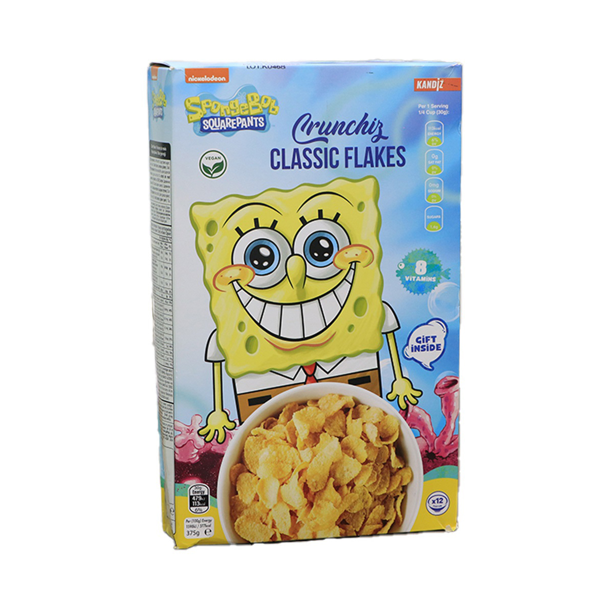 (DISCONTINUED) Nickelodeon Sponge Bob Square Pants Classic Flakes 375g