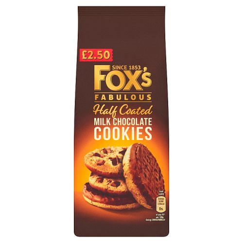 Foxs Cookies Half Coated Chocolate PM £2.50 175g