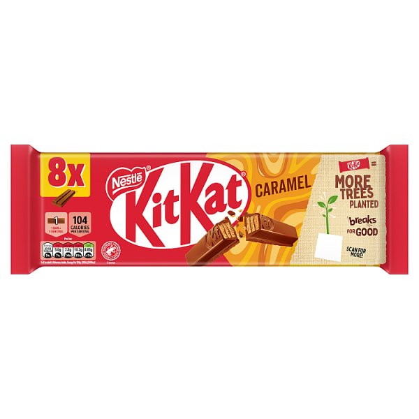 KitKat 2 Finger 8pk Caramel  (8 x 20.7g) (HS)