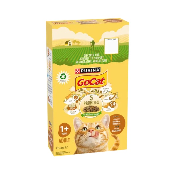(DELIST) Go-Cat Chicken & Turkey & Vegetables Dry Cat Food 750g (HS)