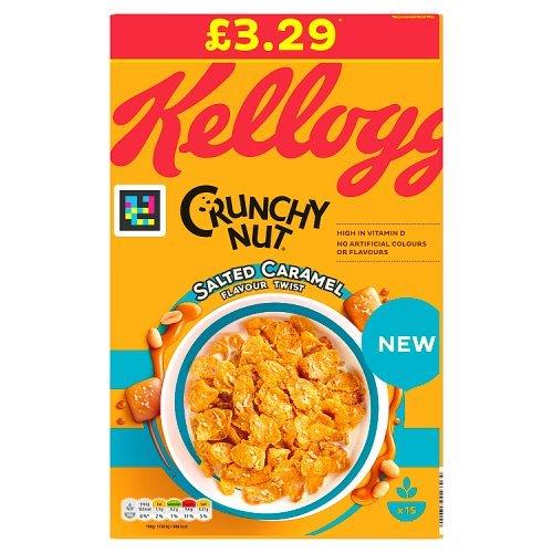 (Discontinued) Kelloggs Crunchy Nut Salted Caramel PM £3.29 460g