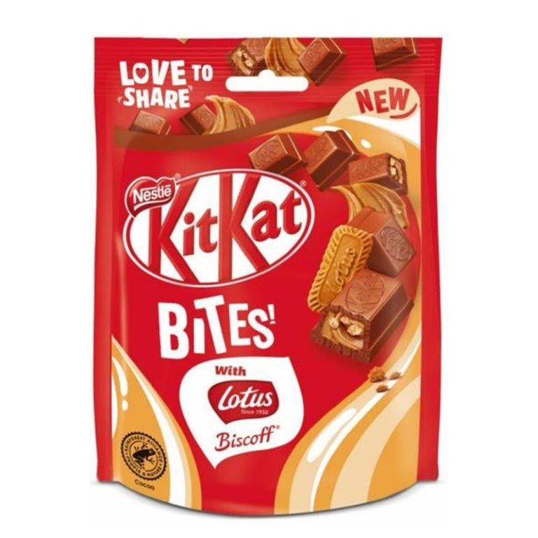 (Delist) KitKat Bites Biscoff Pouch 90g