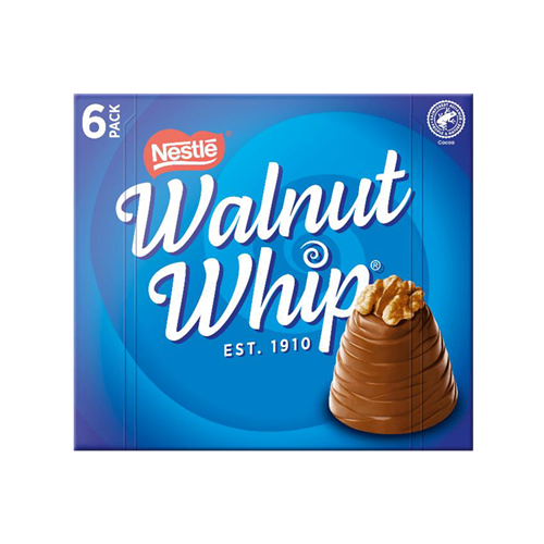 Walnut Whip Carton 6pk (6 x 30g)