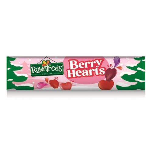 (DELIST)Rowntrees Berry Hearts Giant Tube 100g NEW