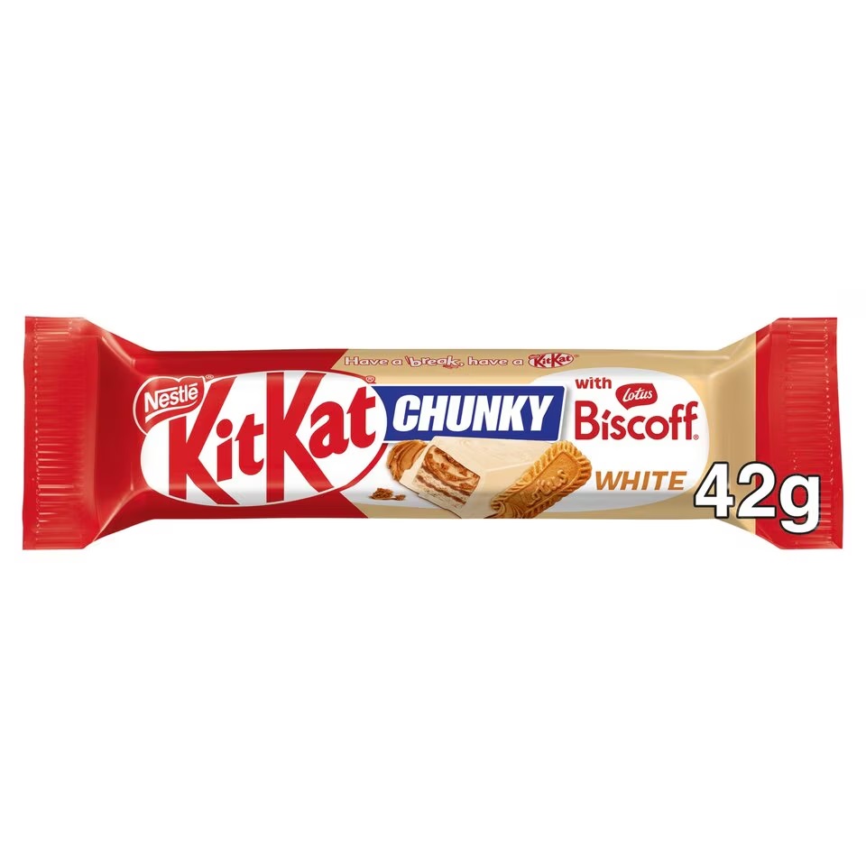 (Delist) KitKat Chunky Biscoff White Chocolate 42g 