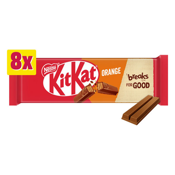 (DELIST) KitKat 2 Finger 8pk Orange  (8 x 20.7g) 