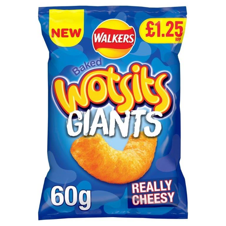 Walkers Wotsits Giants Cheese PM £1.35 60g