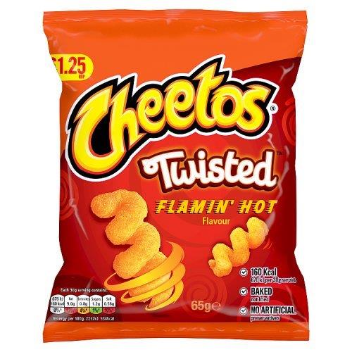 (Discontinued) Cheetos Twisted Snacks Flamin Hot PM £1.25 65g