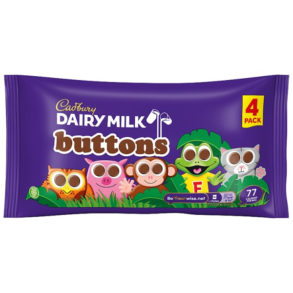 Cadbury Dairy Milk Buttons 4pk (4 x 14g)