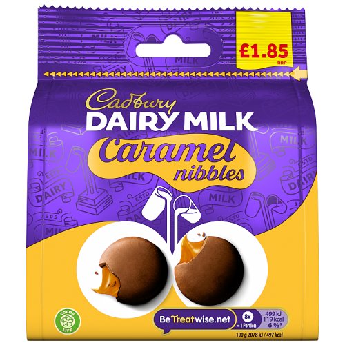 Cadbury Dairy Milk Caramel Nibbles Bag 85g PM £1.85