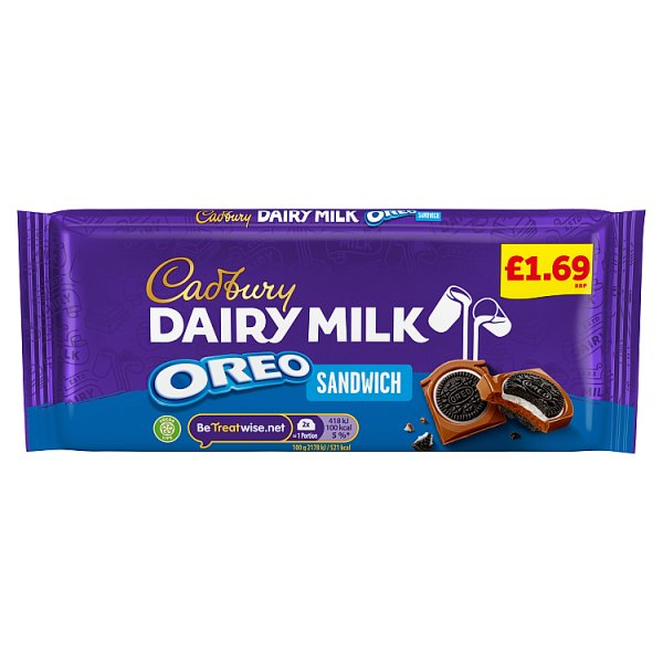 Cadbury Dairy Milk Oreo Sandwich Block PM £1.95 96g